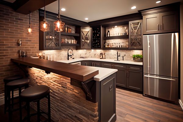 Finished Basement Remodeling in Acworth